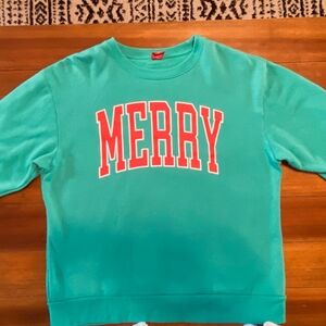MERRY Crew Sweatshirt In Green